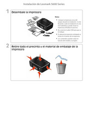 Lexmark S600 Serie Guia De Instalacion