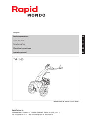 Rapid Technic MONDO 1550 Manual De Instrucciones