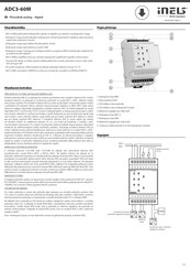 Elko EP iNels ADC3-60M Manual De Instrucciones