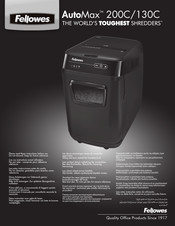 Fellowes AutoMax 200C Manual De Instrucciones