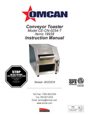 Omcan CE-CN-0254-T Instrucciones