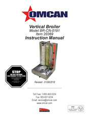 Omcan BR-CN-0191 Manual Del Usuario