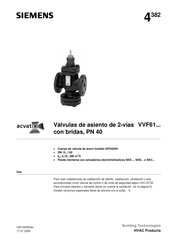 Siemens acvatix VVF61 Serie Manual De Instrucciones