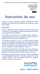 Alcatel Onetouch Idol 3 6045B Instructivo De Uso