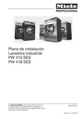 Miele professional PW 413 SES Plano De Instalación