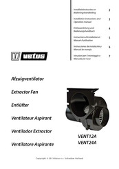 Vetus VENT12A Instrucciones De Instalación Y Manual De Manejo