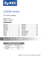 Zyxel LTE3301 Serie Guia De Inicio Rapido