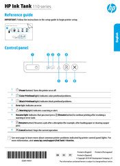 HP Ink Tank 110 serie Guía De Referencia Rápida