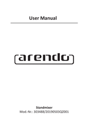 ARENDO 303488/20190503QZ001 Manual De Instrucciones