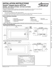 American Standard Studio 2574102 Instrucciones De Instalación