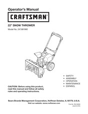 Craftsman 247.881980 Manual Del Operador