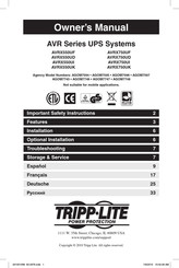 Tripp-Lite AVRX550UF El Manual Del Propietario