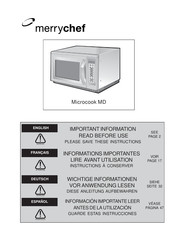 Merrychef Microcook MD Manual De Instrucciones