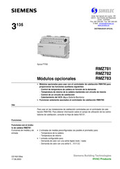 Siemens Synco 700 RMZ782 Manual De Instrucciones