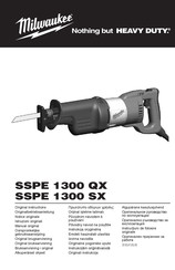Milwaukee SSPE 1300 SX Manual Original