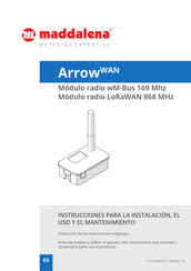 Maddalena Arrow WAN Instrucciones Para La Instalación, El Uso Y El Mantenimiento