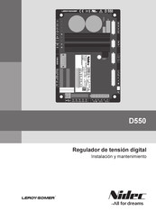 Leroy-Somer D550 Manual Del Usuario