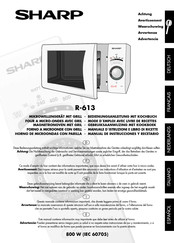 Sharp R-613 Manual De Instrucciones Y Recetario