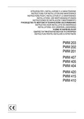 DAB PUMPS PWM 404 Instrucciones De Instalación Y Mantenimiento