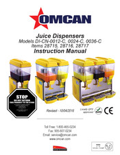 Omcan 28717 Instrucciones