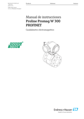 Endress+Hauser Proline Promag W 300 PROFIBUS PA Manual De Instrucciones