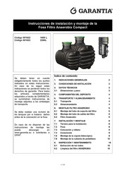 Garantia 001623 Instrucciones De Instalación Y Montaje