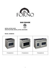 Forno FFSGS6239-30 Guía De Instalación Especificaciones, Instalación