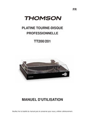 THOMSON TT201 Manual Del Usuario