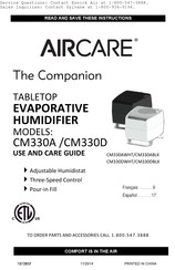 Aircare CM330DBLK Guía De Uso Y Cuidado