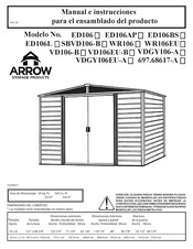 Arrow Storage Products WR106EU Manual E Instrucciones Para El Ensamblado Del Producto