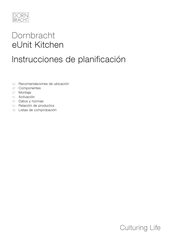 Dornbracht eUNIT KITCHEN 41 270 680 Instrucciones De Planificación