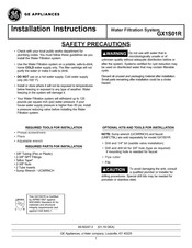 GE GX1S01R Instrucciones De Instalación