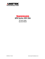 Sorensen XPH Serie Manual Del Usuario