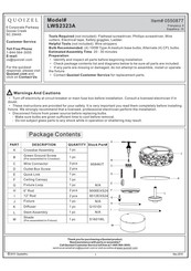 Quoizel LWS2323A Manual Del Usuario