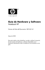 HP dv1000 Guía De Hardware Y Software