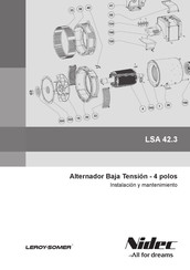 Leroy-Somer Nidec LSA 42.3 Instalación Y Mantenimiento