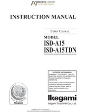 Ikegami ISD-A15TDN Manual De Instrucciones