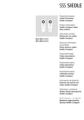 SSS Siedle Compact BCV 850-1-01 E Informacion De Producto