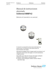 Endress+Hauser Solitrend MMP42 Manual De Instrucciones Abreviado