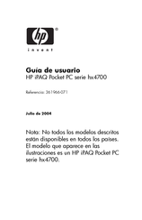 HP iPAQ hx4700 Serie Guía De Usuario