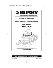 Husky HV02000 Manual Del Usuario