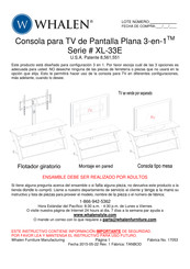 Whalen XL-33E Manual De Instrucciones