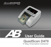 AccuBANKER QuadScan D470 Guia Del Usuario