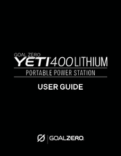 Goalzero YETI 400 Guia Del Usuario