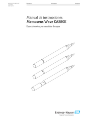 Endress+Hauser Memosens Wave CAS80E Manual De Instrucciones