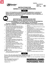 Ingersoll Rand 41PP8TSQ4-EU Manual De Instrucciones