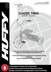 Huffy CLASSIC TRIKE El Manual Del Propietario