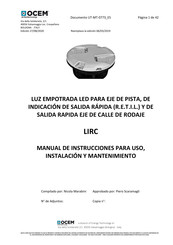 OCEM LIRC Manual De Instrucciones Para Uso, Instalación Y Mantenimiento