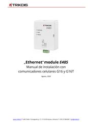 Trikdis G16 Manual De Instalación