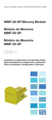 WEG MMF-03-SP Guía De Instalación, Configuración Y Operación